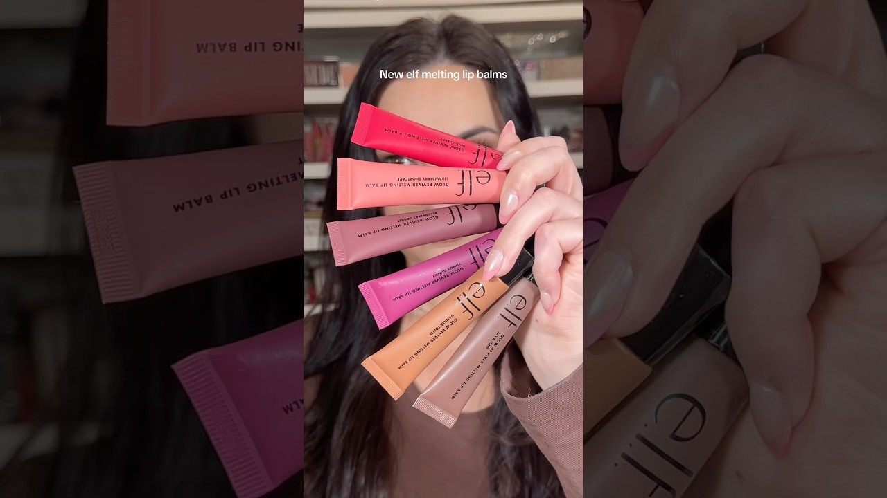 Trying the new elf melting lip balms 