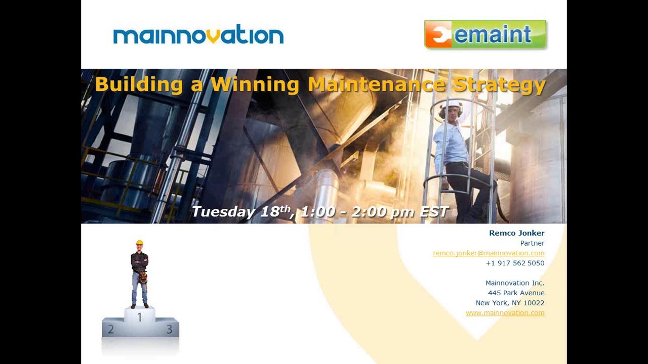 How to Build a Winning Maintenance Strategy