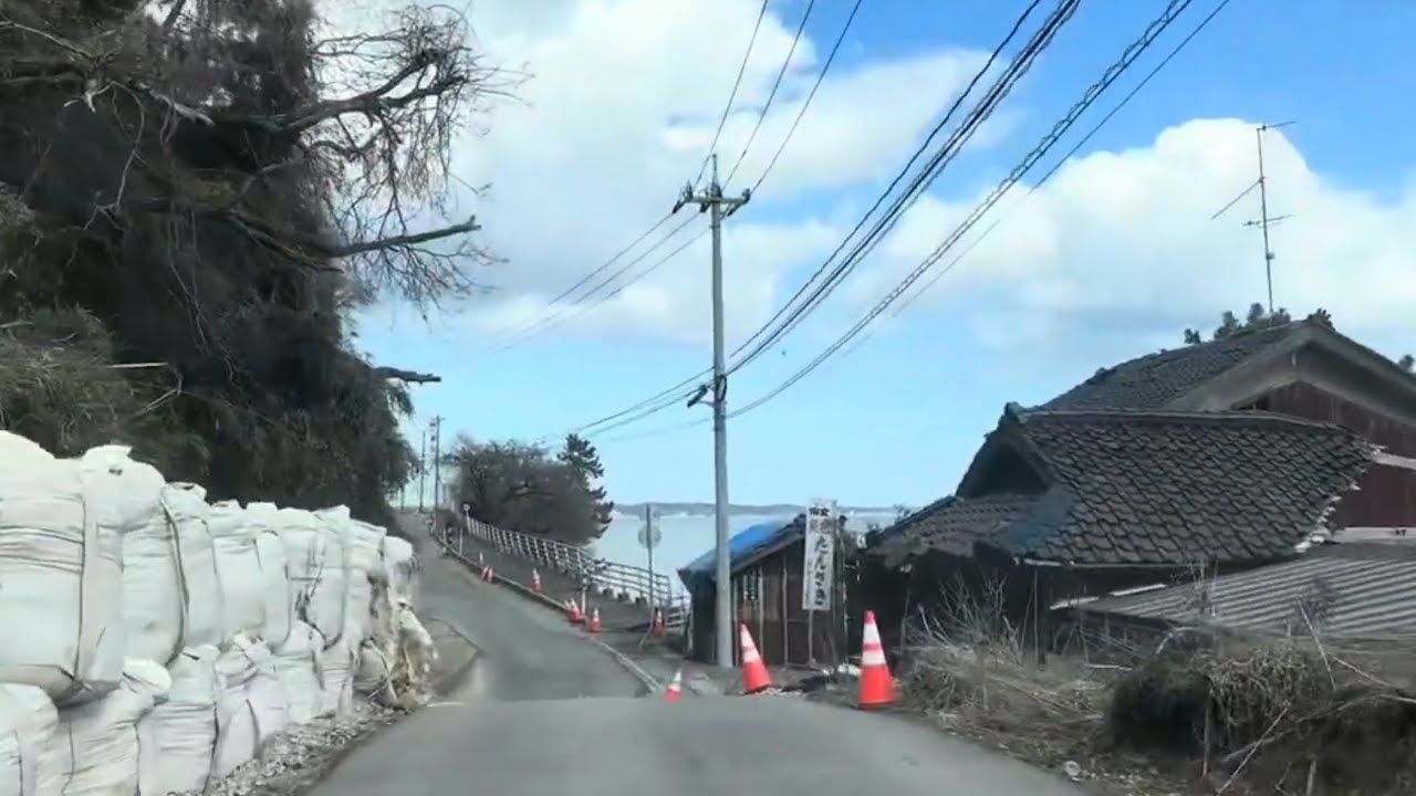 珠洲市宝立町から飯田まで(道路) 2025 03 09