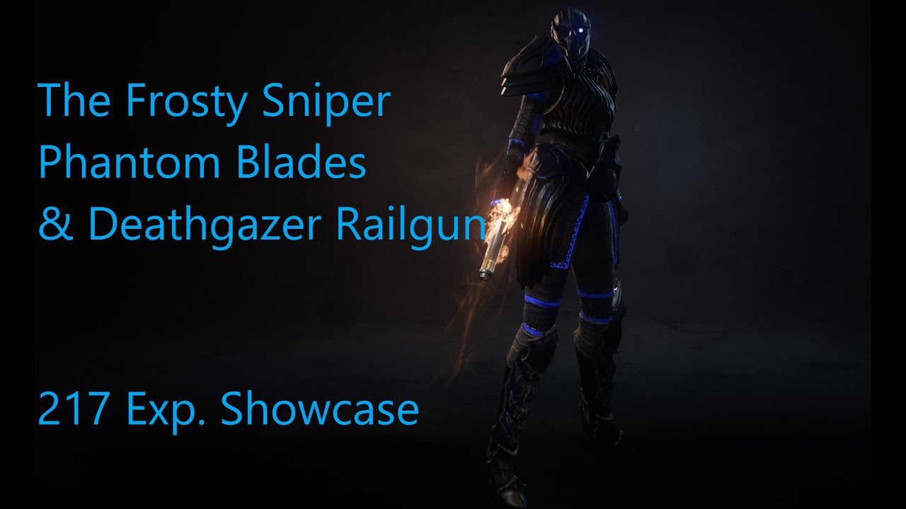 Wolcen  Bloodtrail 1.1.4.1 The Frosty Sniper. Phantom Blade / Railgun Frost Build. Exp 217 Showcase.