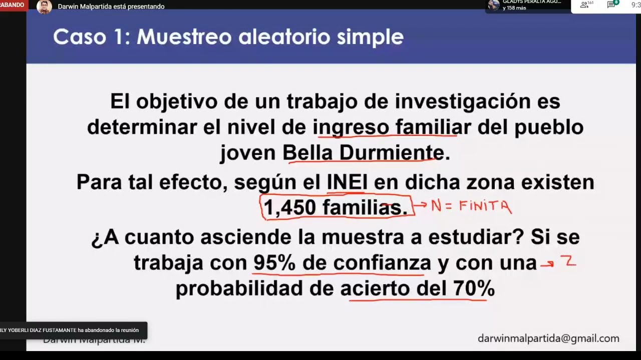 Poblaci&oacute;n y Muestra, muestreo aleatorio simple, muestreo estratificado, muestreo sistem&aacute;tico y