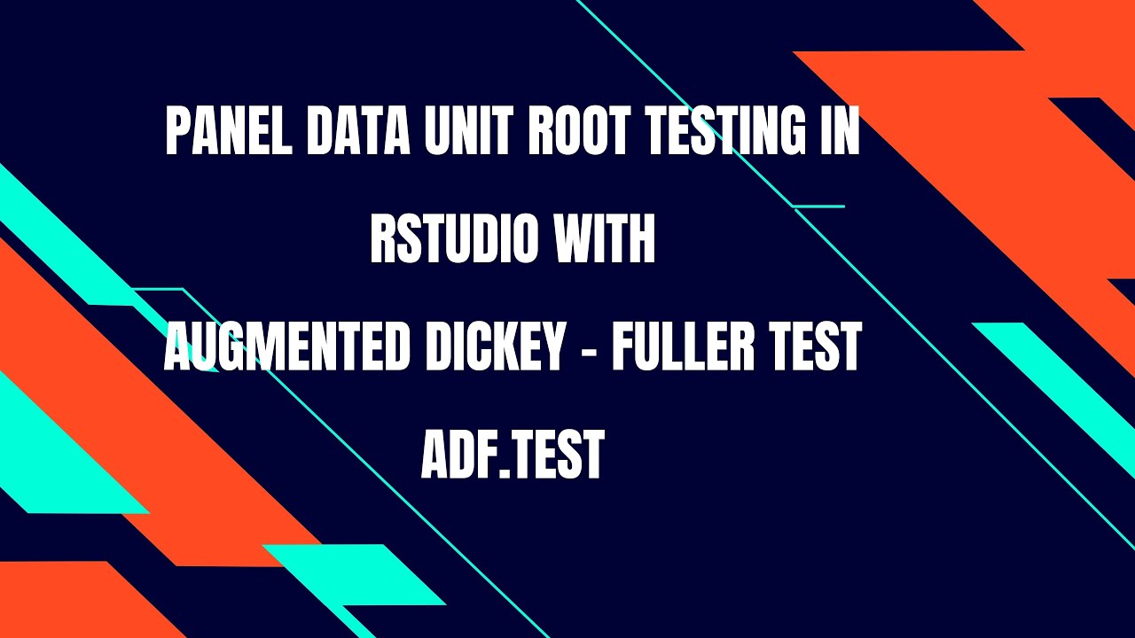 Augmented Dickey-Fuller Test. Panel Data stationarity testing with ADF test.