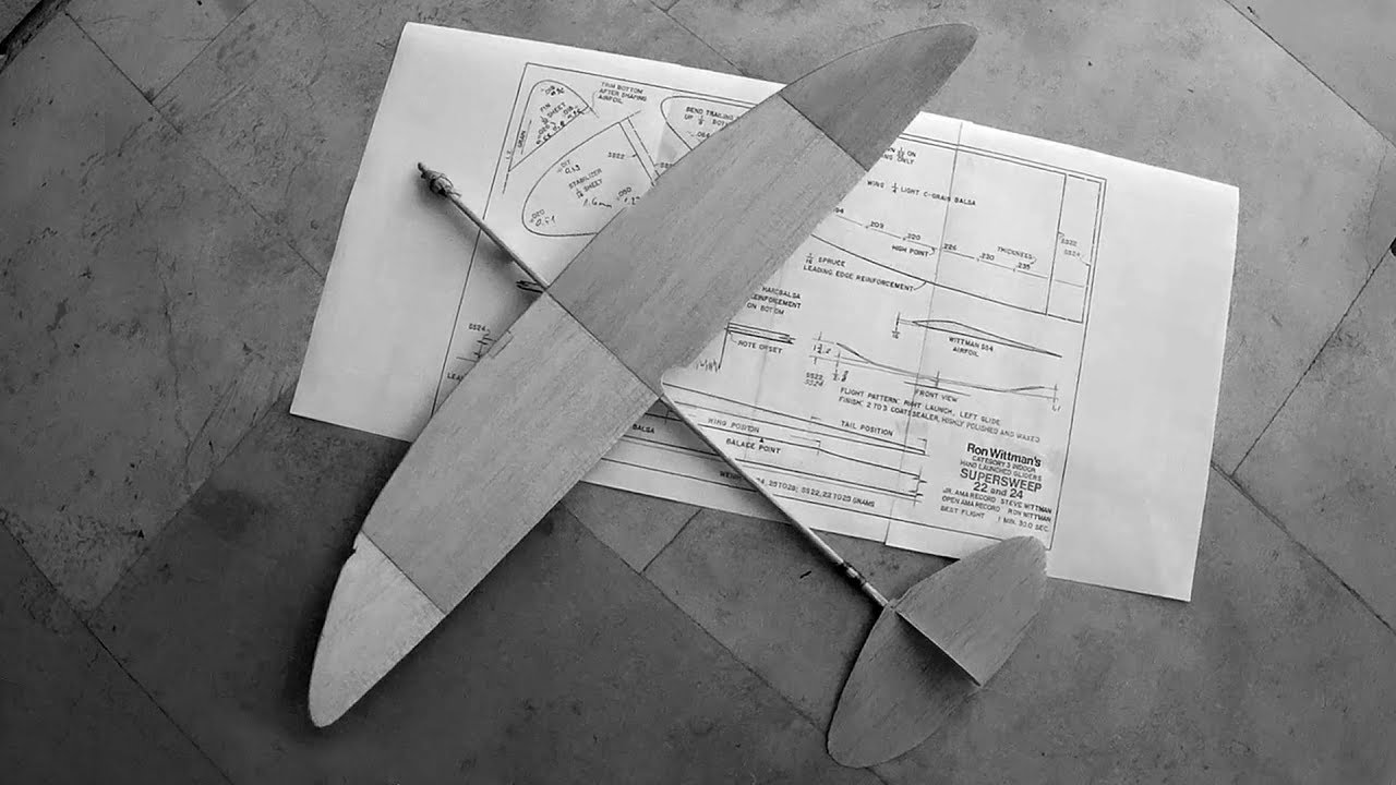 Ron Wittman's SuperSweep SS24 balsa glider build