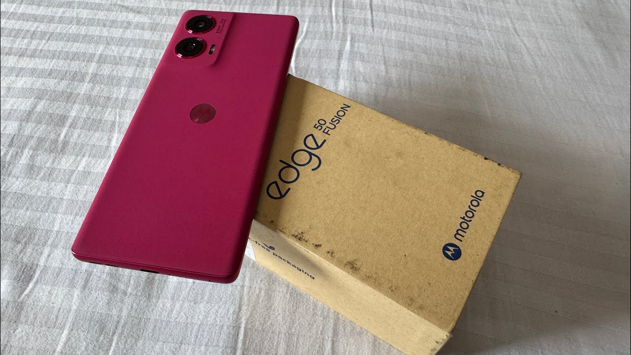 Unboxing of the new MOTOROLA Edge 50 Fusion (Hot Pink) 😎🤩