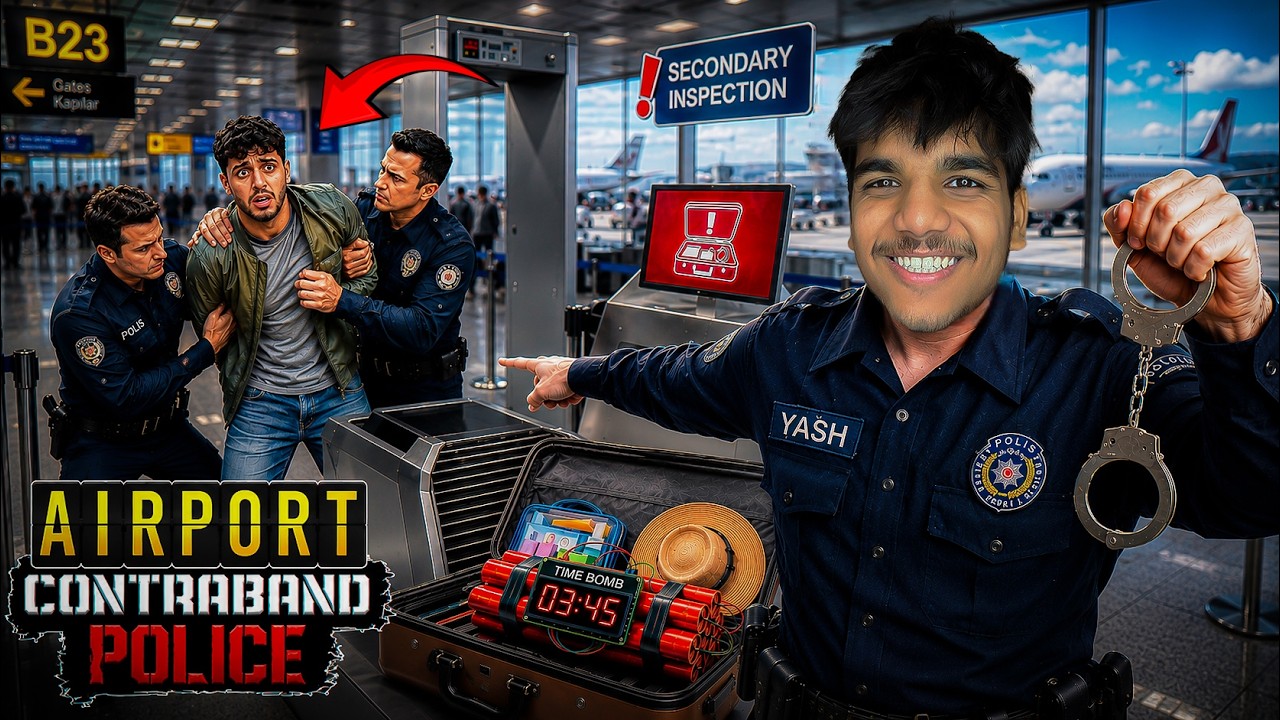 I BECOME SECURITY OFFICER IN AIRPORT || AIRPORT CONTRABAND