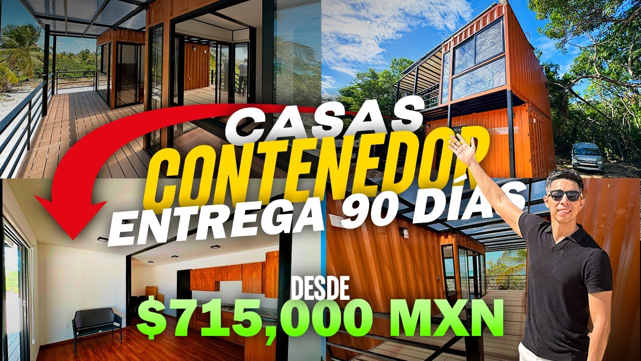 💡ASÍ SON las CASAS del FUTURO: MODULARES, PORTATILES y desde $715,000 MXN Ahora en Yucatán!