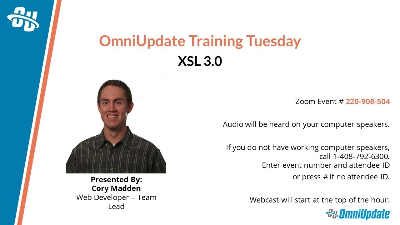 Training Tuesday: XSL 3.0
