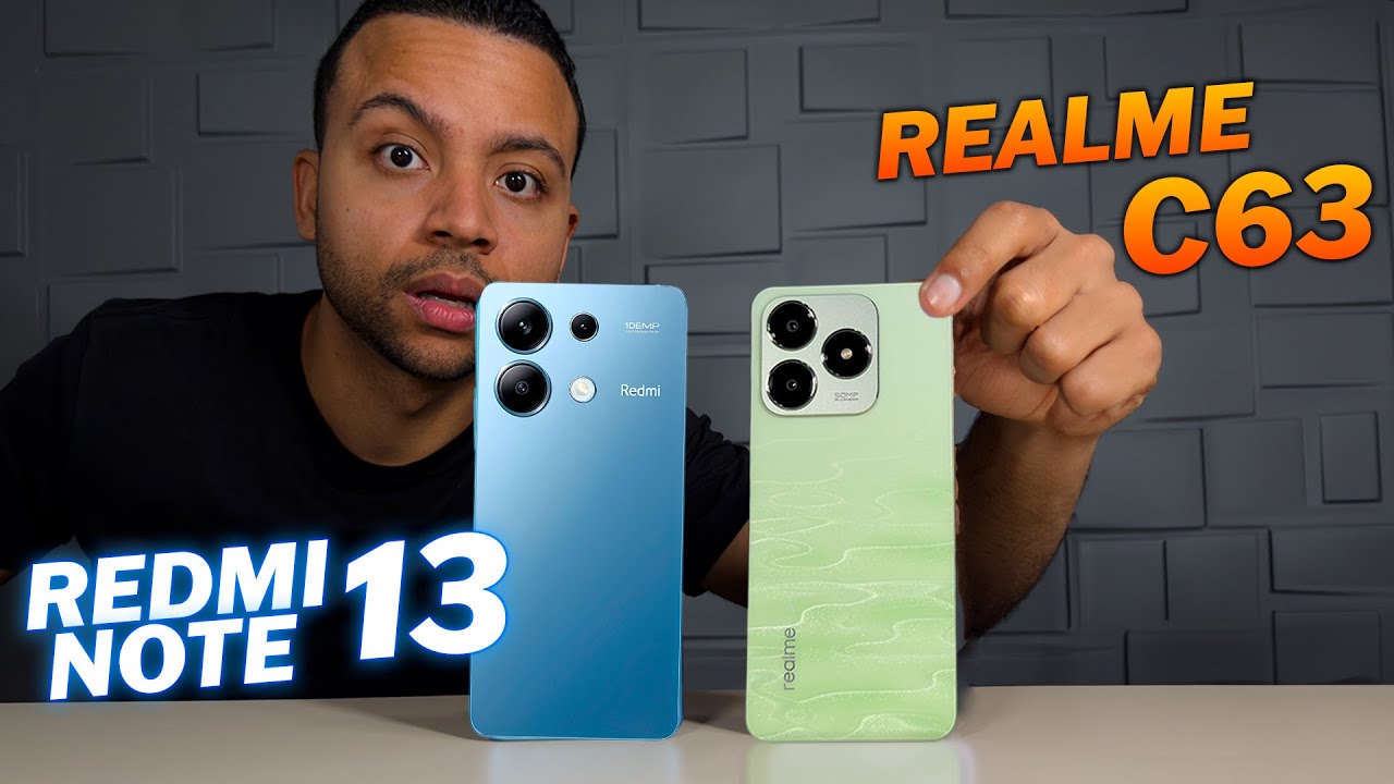 Realme C63 vs Redmi Note 13 A Xiaomi levou a Melhor nessa?