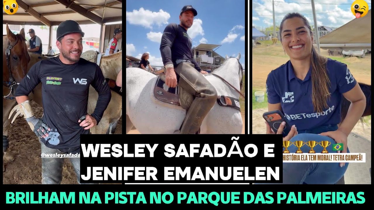 WESLEY SAFADÃO E JHENIFER EMANUELE BRILHAM NA PISTA DO PARQUE DAS PALMEIRAS!