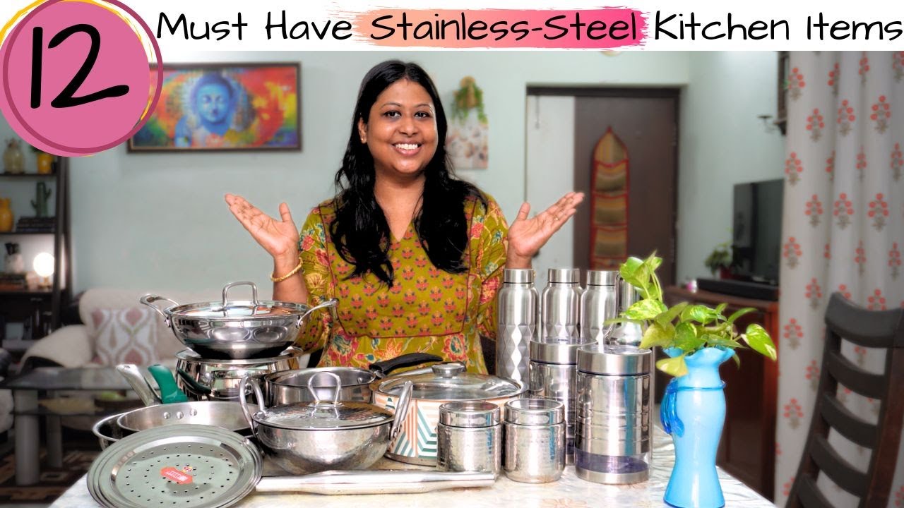 Must Have Stainless-Steel Kitchen Items For Indian Kitchen | Stainless-Steel Cookware From Amazon