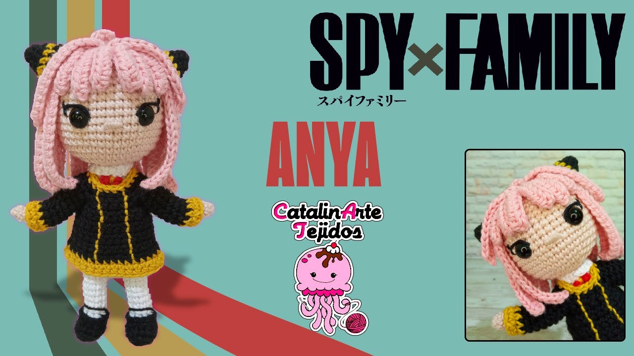 Anya Forger amigurumi fanart | CatalinArte Tejidos
