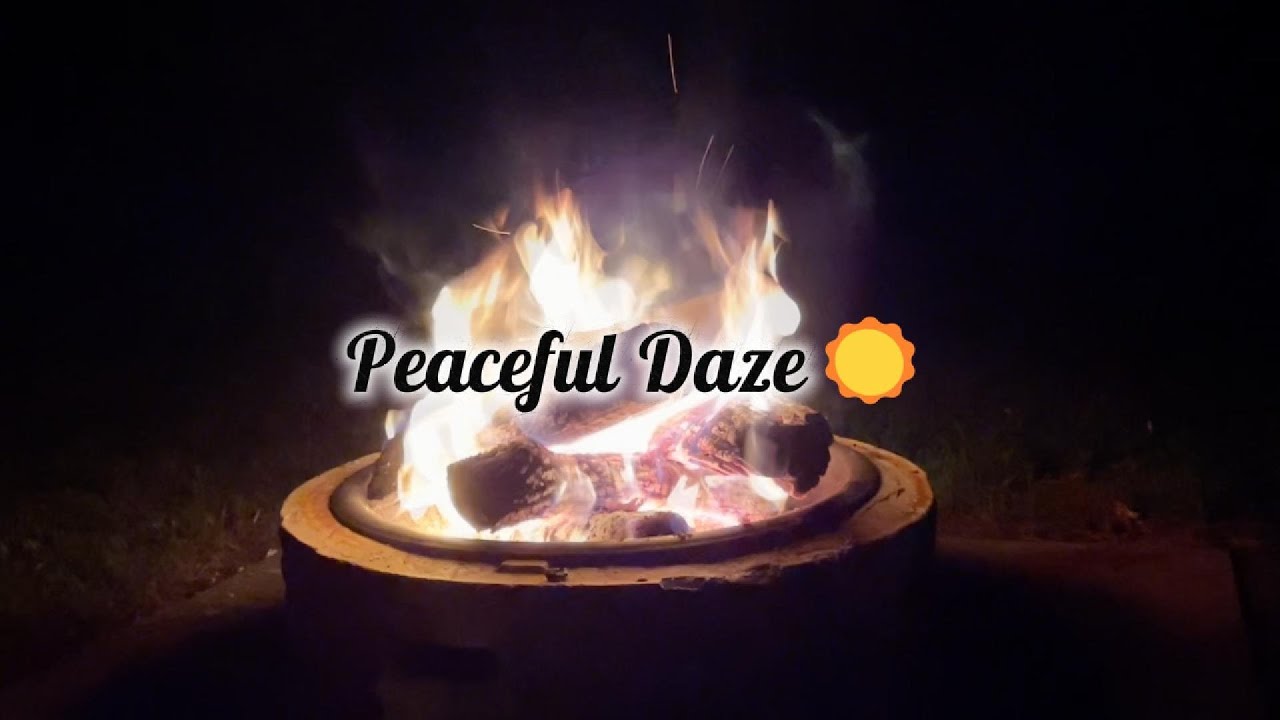 Cozy Crackling Fire at Night | Fire Ambience for Deep Sleep -8hr- Peaceful Daze☀️