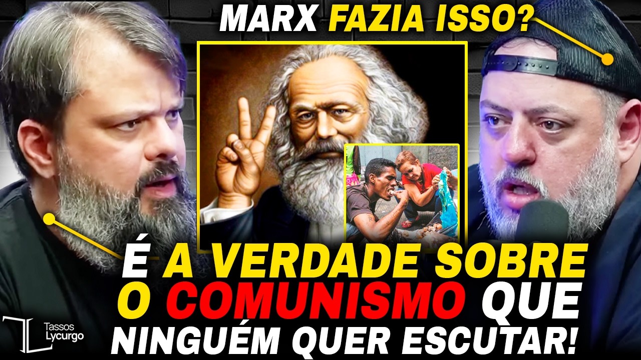 PASTOR RASGA O VERBO sobre o COMUNISMO e DEIXA 3 IRMÃOS PODCAST sem PALAVRAS! [KARL MARX]