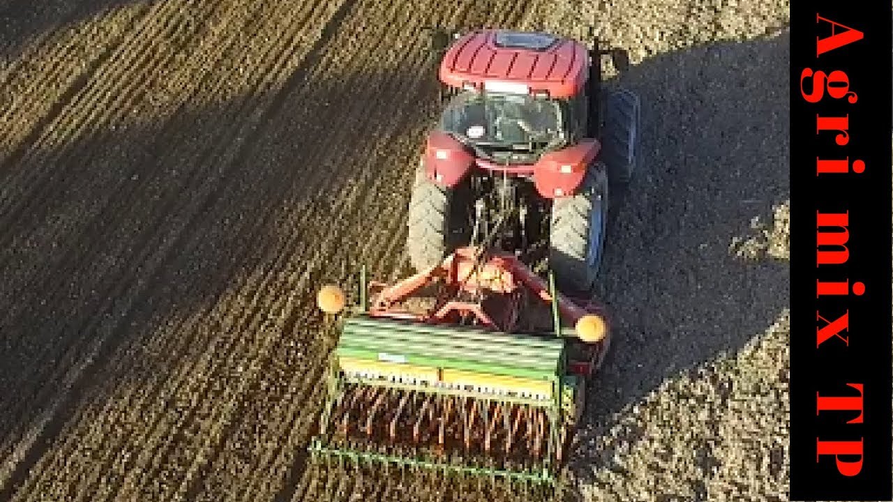 CASE IH MXU 115 & combiné Agram,Amazon/semis d'orges 2017