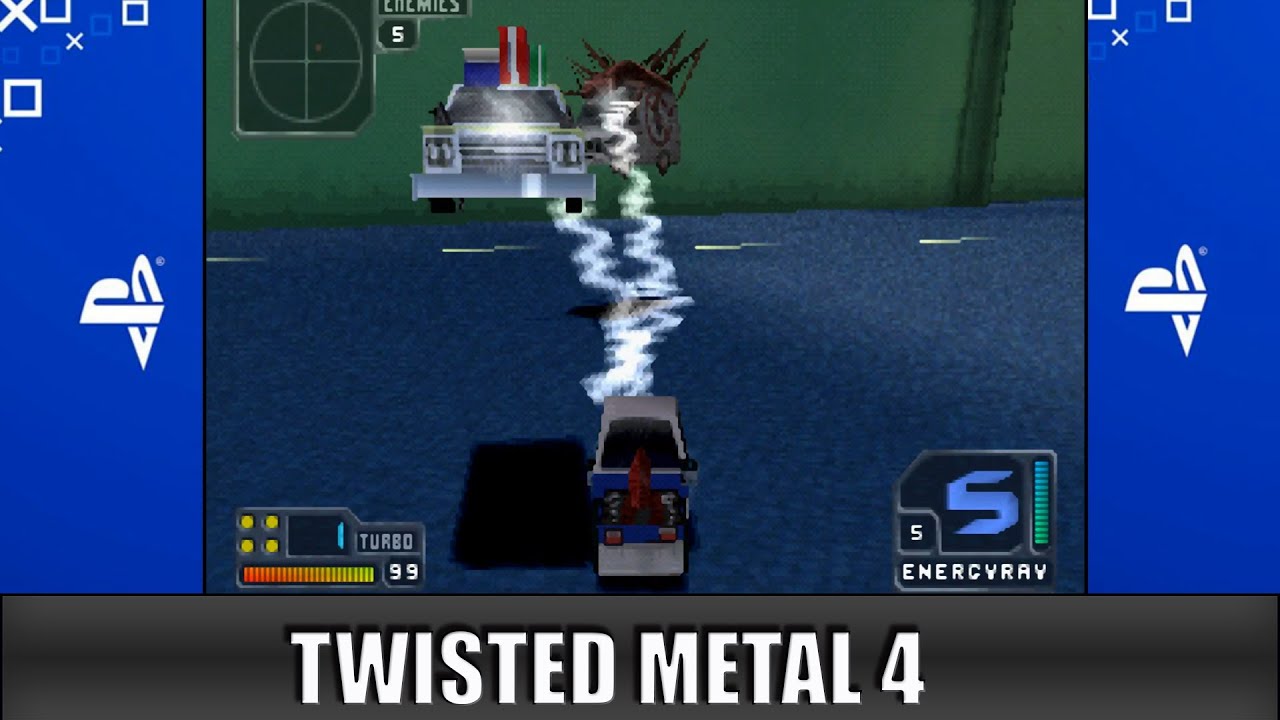 Twisted Metal 4 - PSX Complete Playthrough #103【Longplays Land】HD