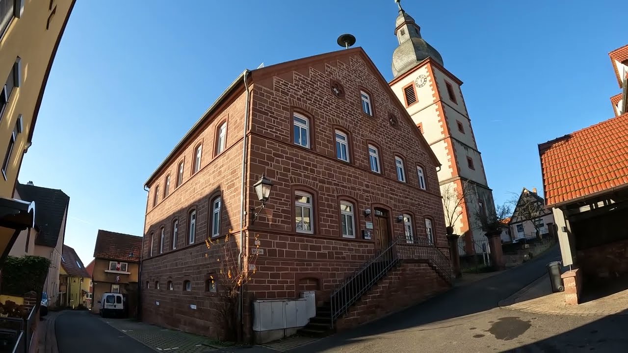 D: Remlingen. Unterfranken. Eindrücke aus der Ortsmitte. Dezember 2024