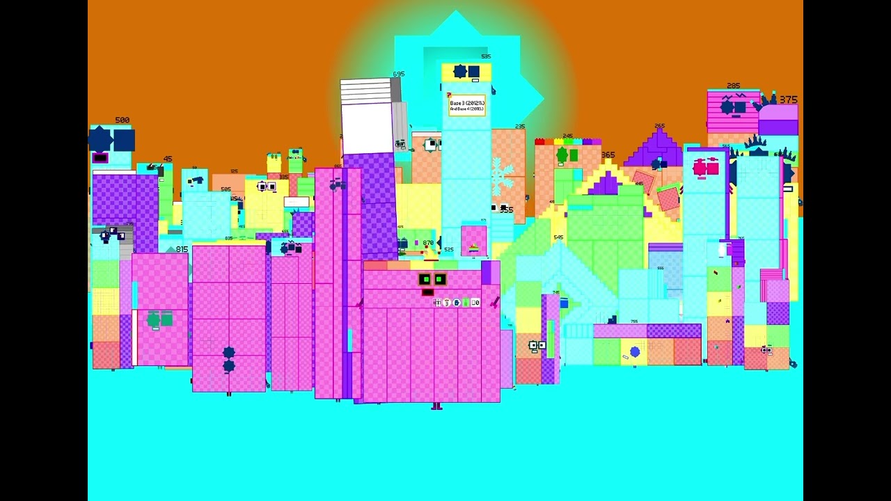 Numberblocks Band Retro numberblocks that has a hand and the star on their face.