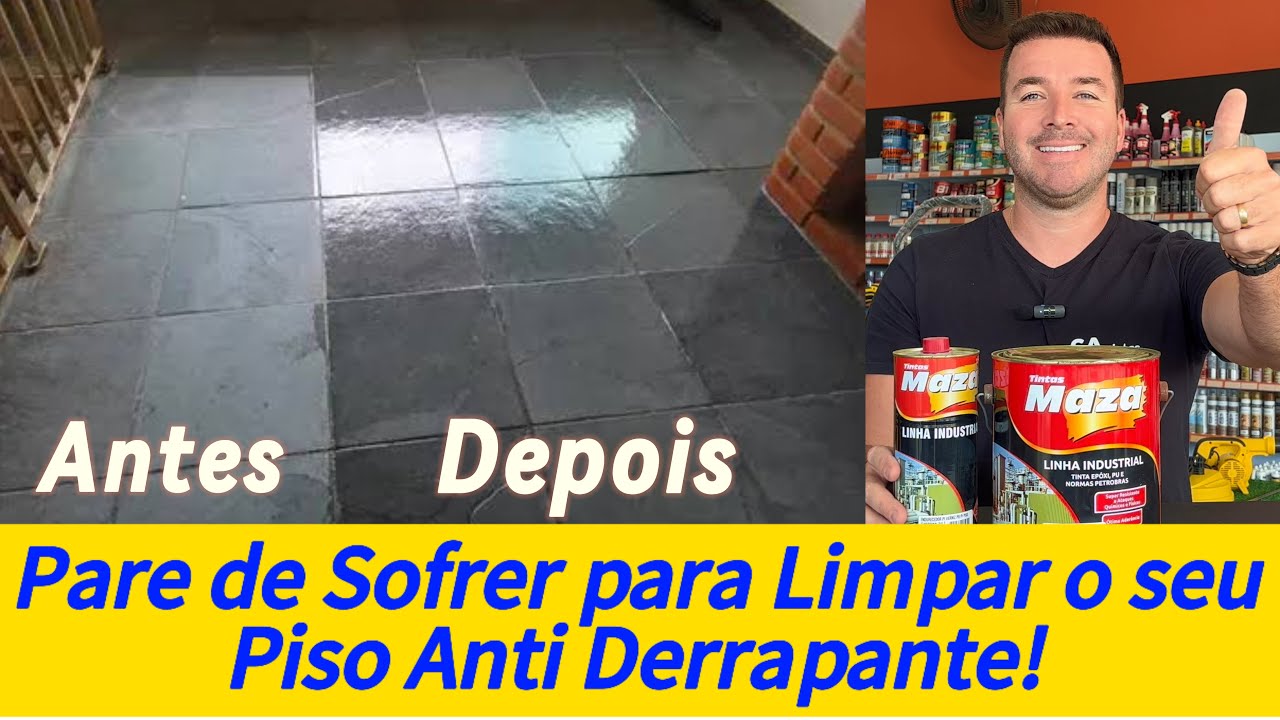 Saiba como Deixar o seu piso Anti Derrapante Facil de Limpar Com o Verniz Pu da Maza