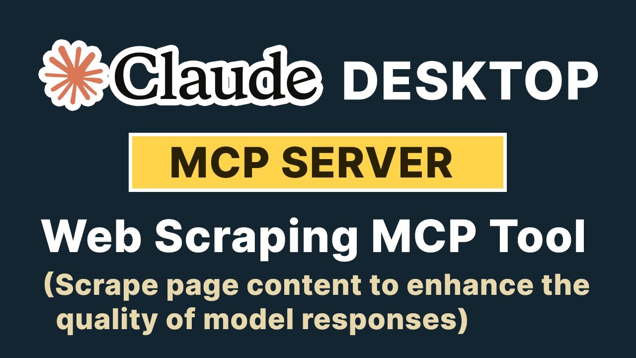 Add Web Scraping Capability In Claude Desktop With MCP Server (Python Based)