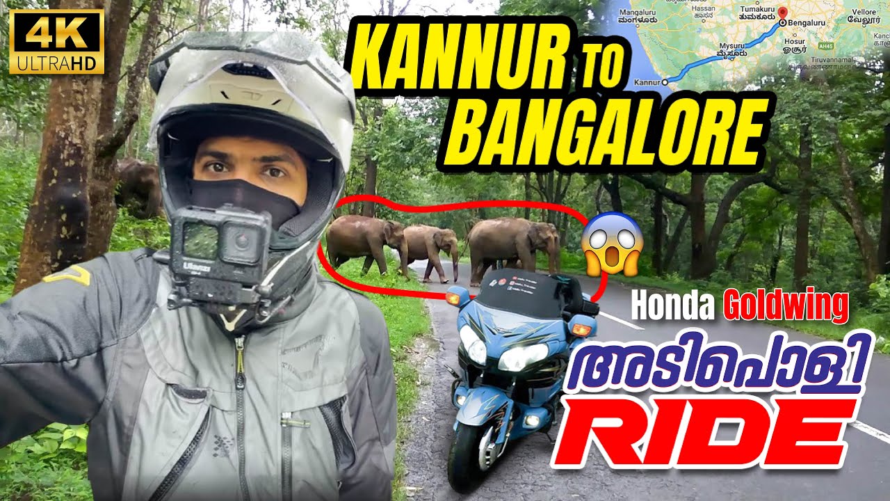 Увлекательная поездка из Каннура в Бангалор на Honda Goldwing!
