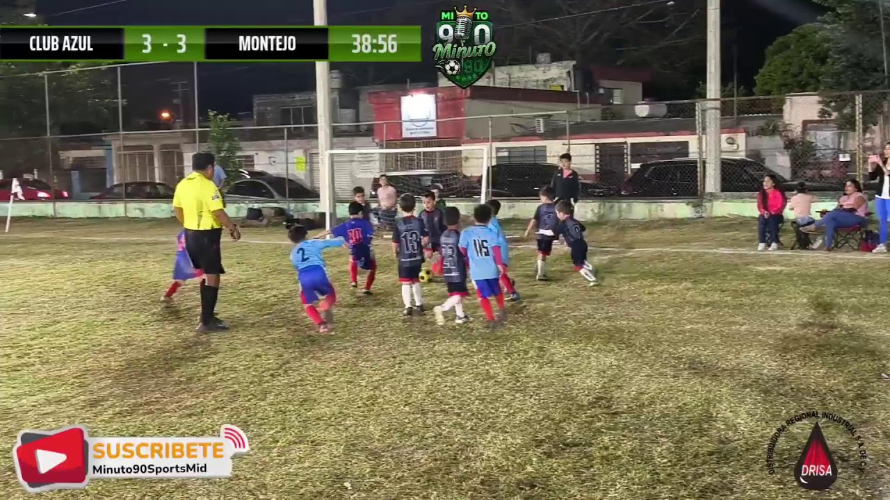 CLUB AZUL VS MONTEJO AZUL / LIGA MUNICIPAL / MICROBIOS