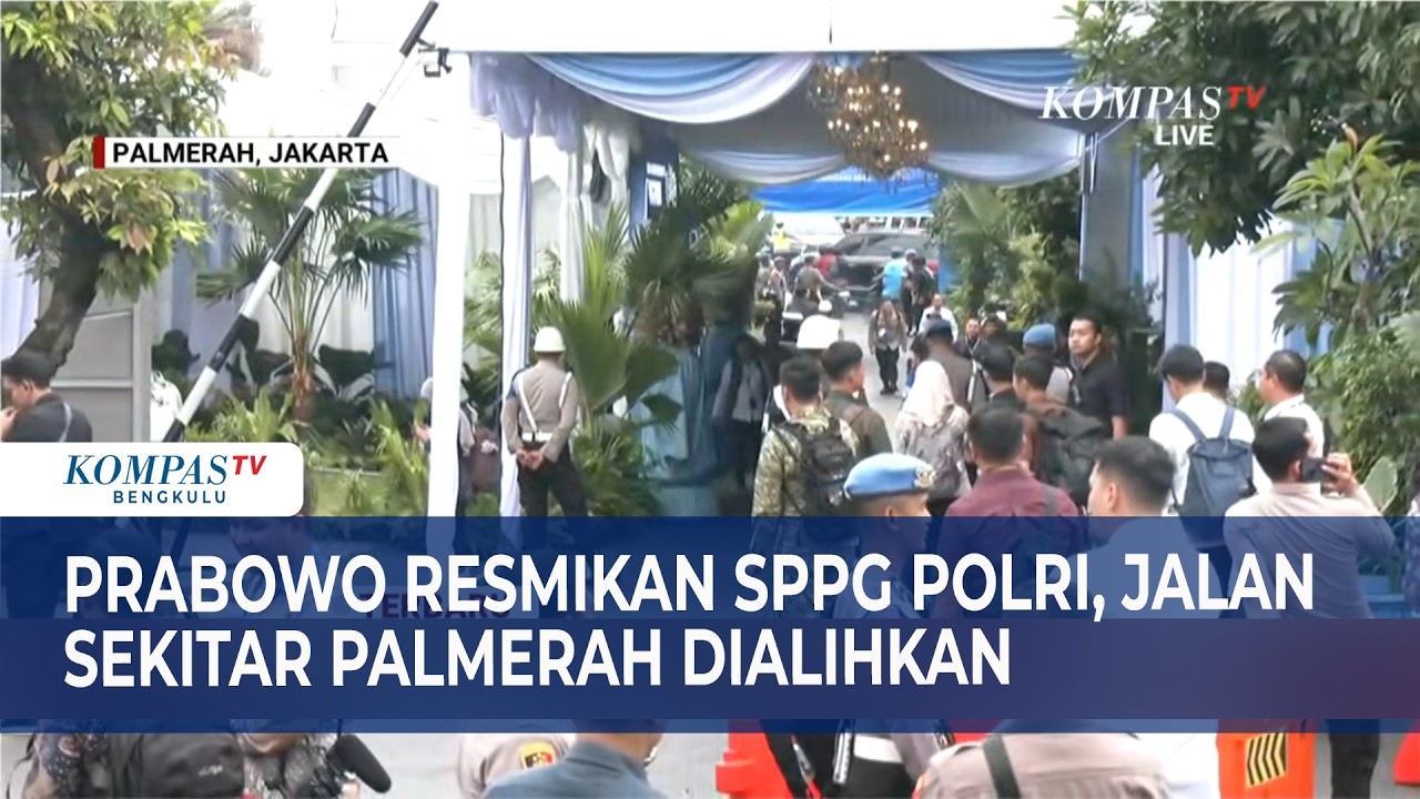 Prabowo Resmikan SPPG Polri, Jalan Sekitar Palmerah Dialihkan