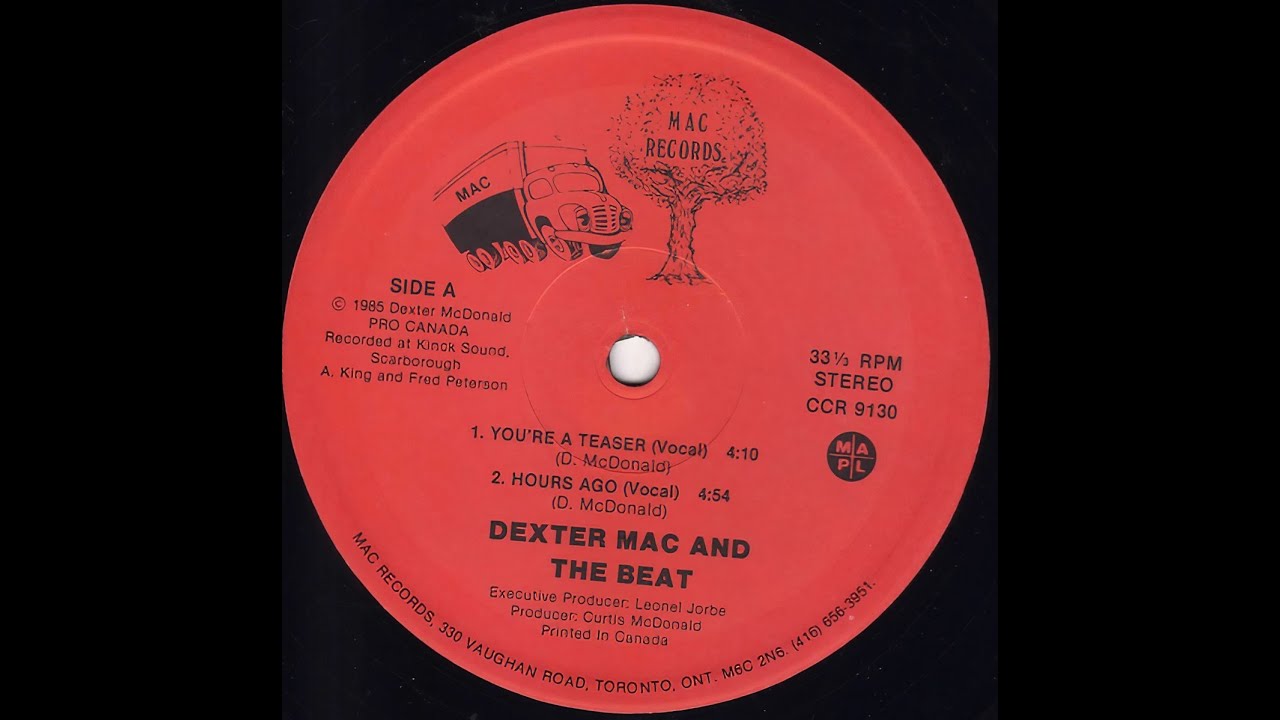 Dexter Mac And The Beat - Hours Ago (1985 Toronto,ONT)