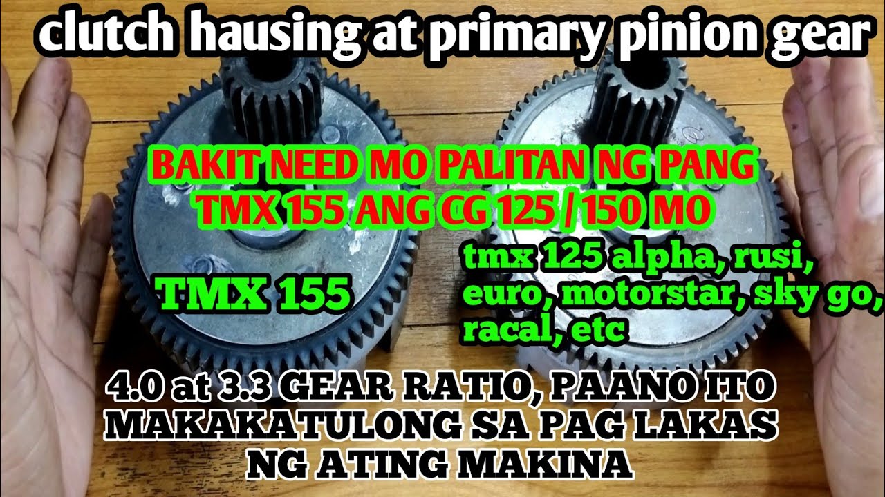 GEAR RATIO NG TMX 155 AT MGA CG 125 / 150