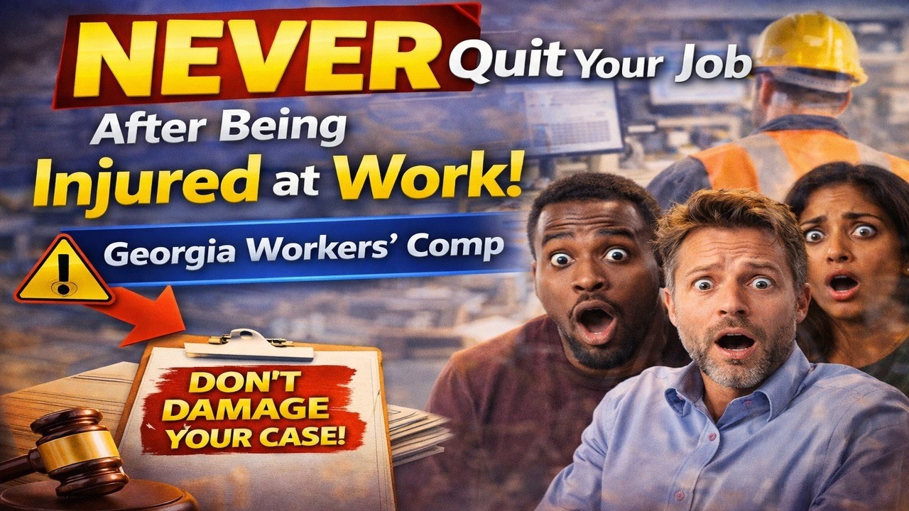 Why You Should NEVER Quit Your job After Being Injured at Work!
