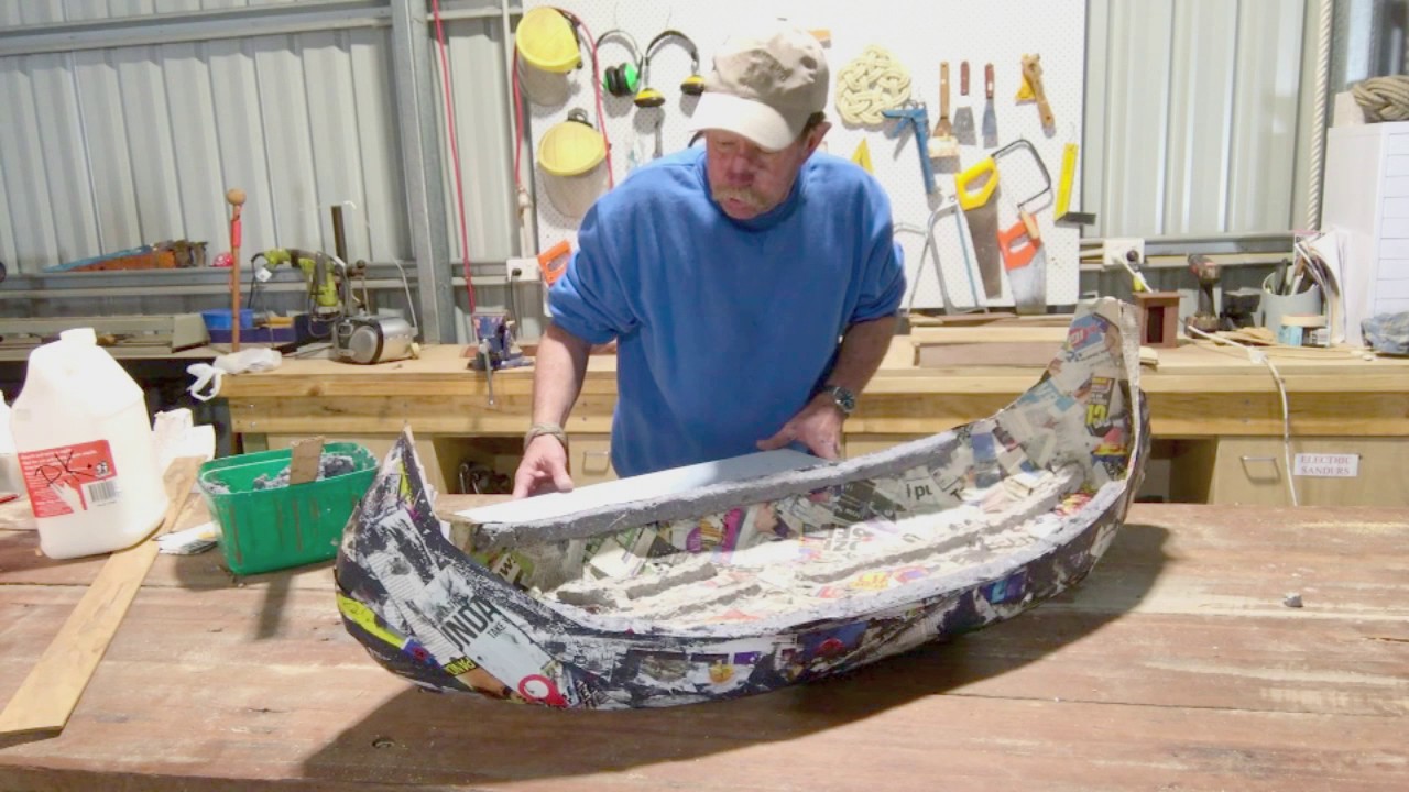 How to make a model viking ship for a funeral. Part 8