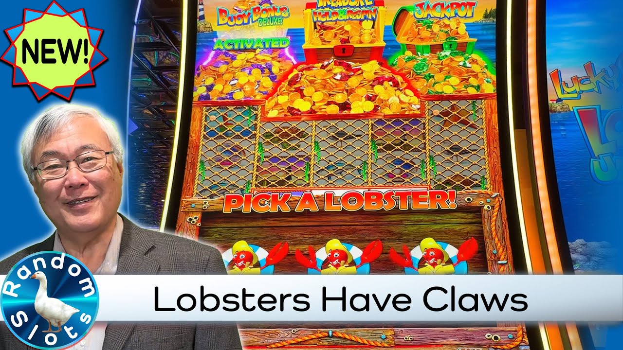 Игровой автомат Lucky Larry's Lobstermania Ultimate Treasure: бонус с лобстером.