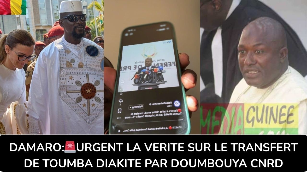 DAMARO:🚨URGENT LA VERITE SUR LE TRANSFERT DE TOUMBA DIAKITE PAR DOUMBOUYA CNRD @FIER GUINEEN