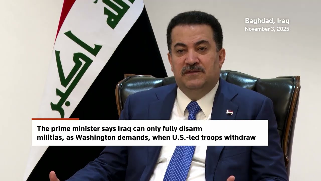 Iraq can disarm factions only if US withdraws, prime minister says | REUTERS