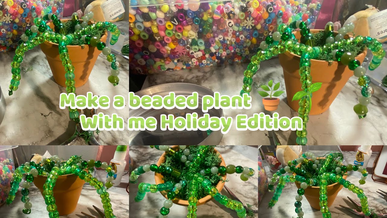 I made a beaded plant! It was quite easy! 