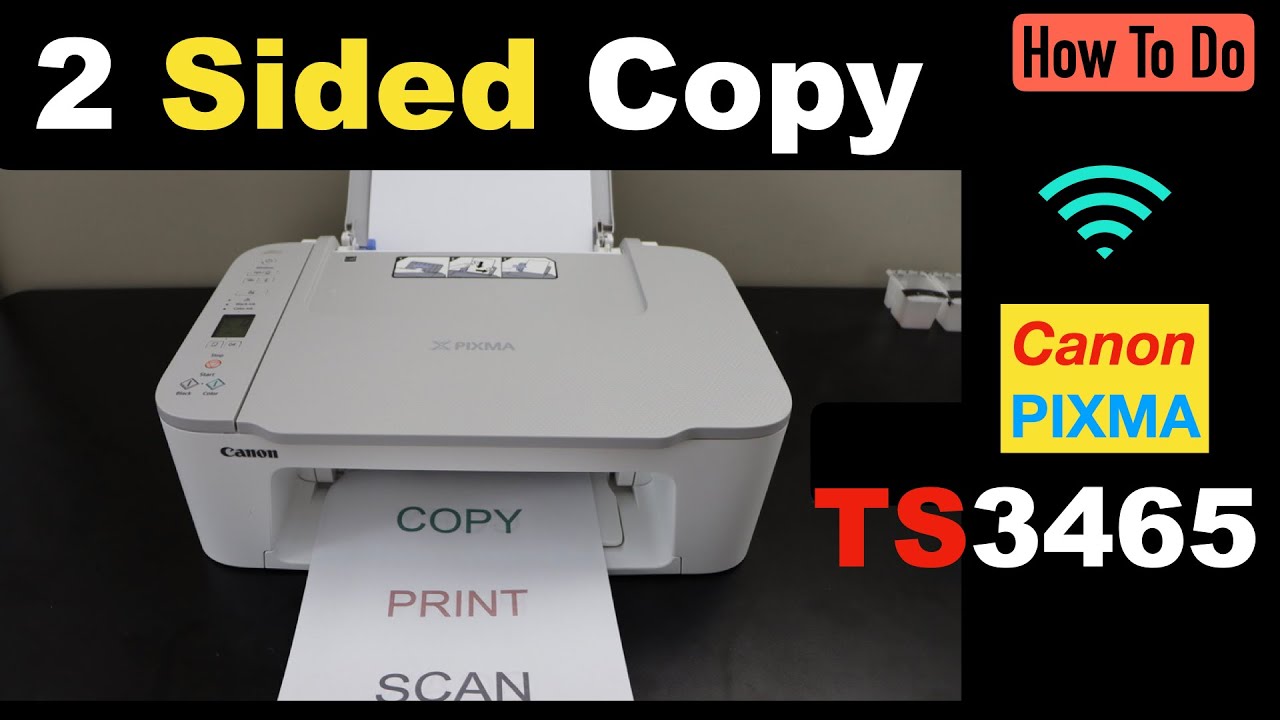 Canon Pixma TS3465 Printer 2 Sided Copy Setting.