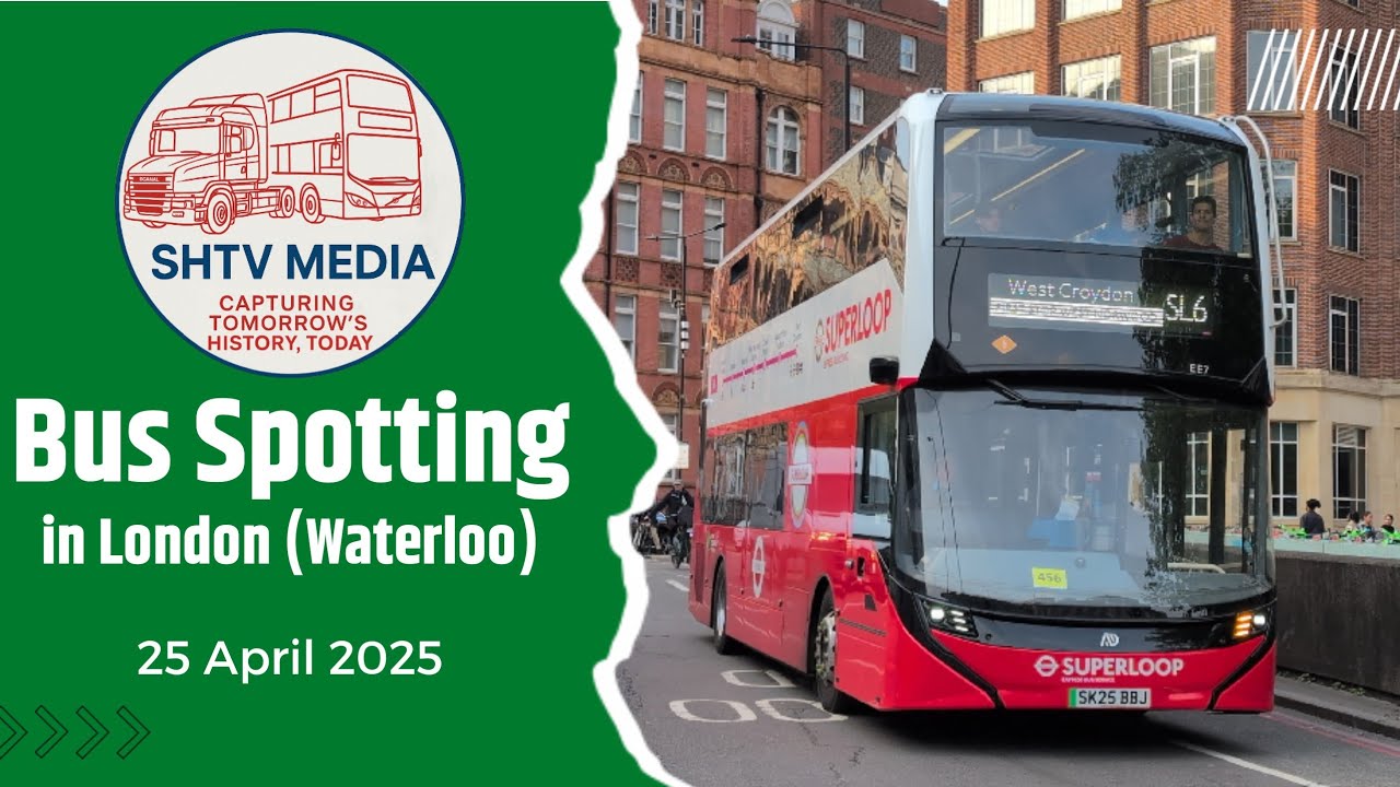 Evening Rush Hour Buses at London Waterloo Station | 25 April 2025