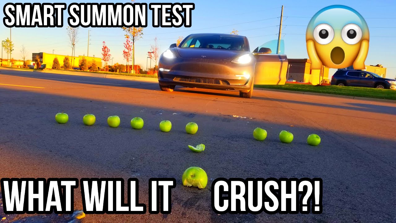 Will Smart Summon Crush Small Objects? | Summon Safety Test | V10 | Autopilot | FSD | Tesla |