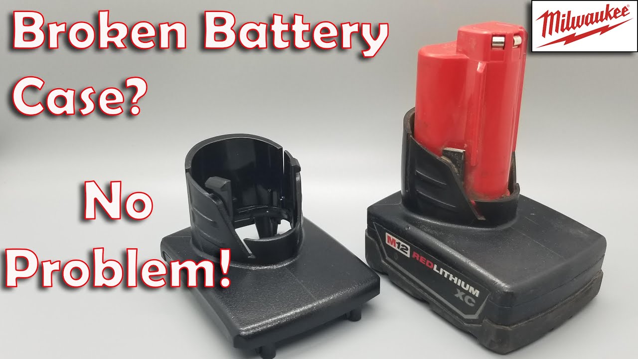 Milwaukee M12 Battery Case Repair. Replacing upper battery case.