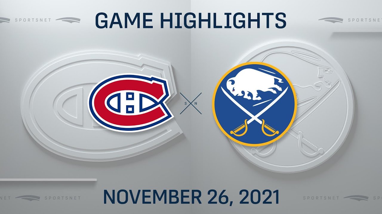 NHL Highlights | Canadiens vs. Sabres - Nov. 26, 2021