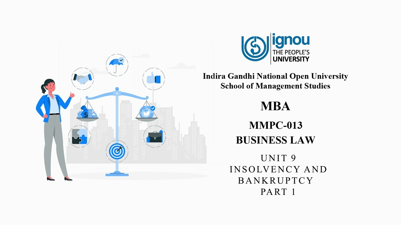 MMPC 013 UNIT 9 INSOLVENCY AND BANKRUPTCY