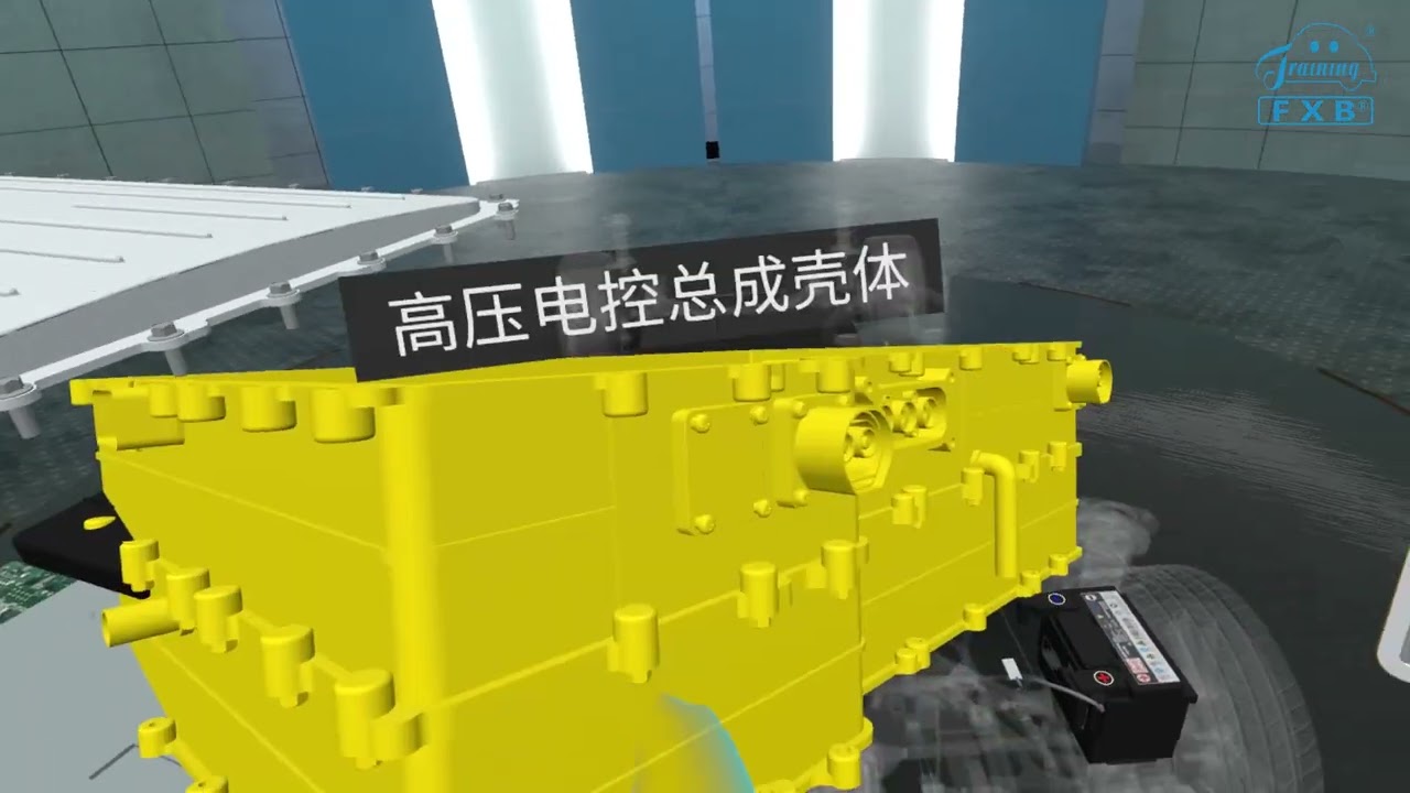 New energy vehicle VR simulation training and teaching system