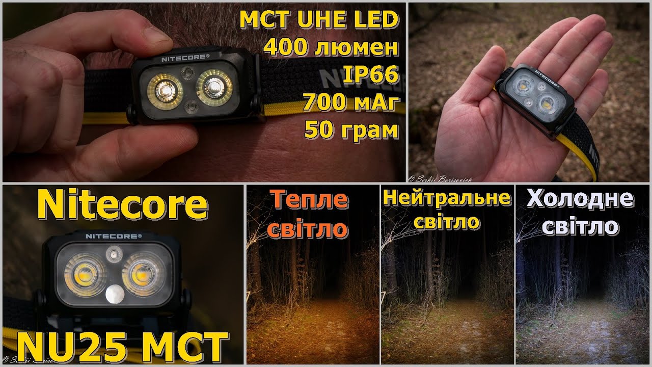 Ліхтар Nitecore  NU25 MCT легкий та функціональний #edc #ідісі #українськийконтент #українською