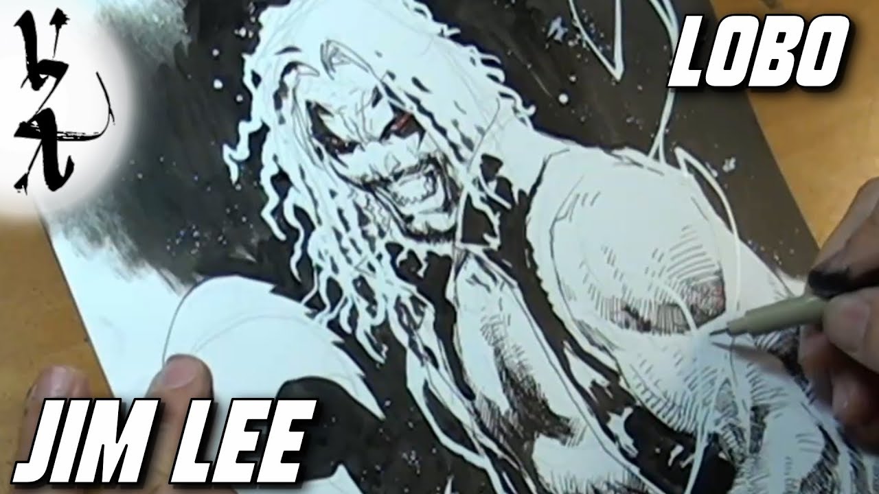 Jim Lee drawing Lobo