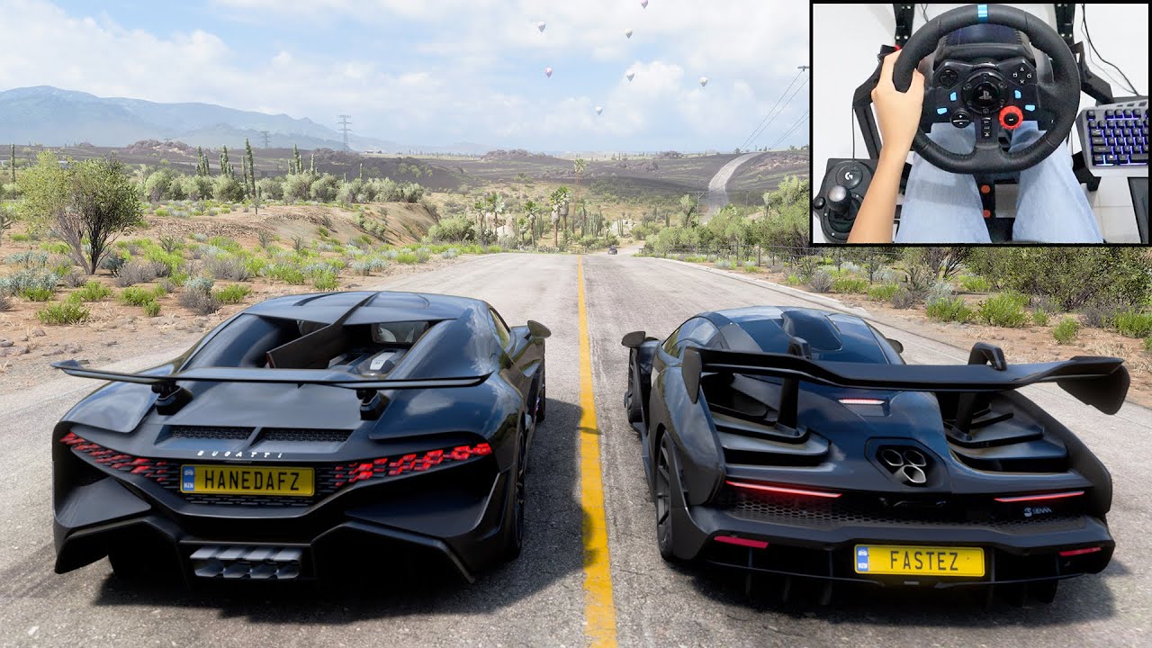 Bugatti Divo & McLaren Senna - Forza Horizon 5 | Logitech g29 gameplay