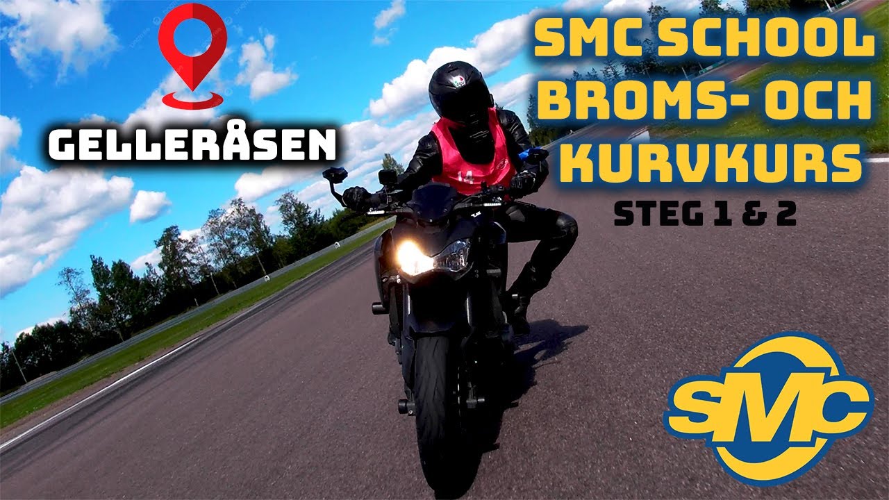 FÖRSTA GÅNGEN JAG KÖR BANA - SMC broms- och kurvkurs (BKK) på Gelleråsen steg 1 och 2!