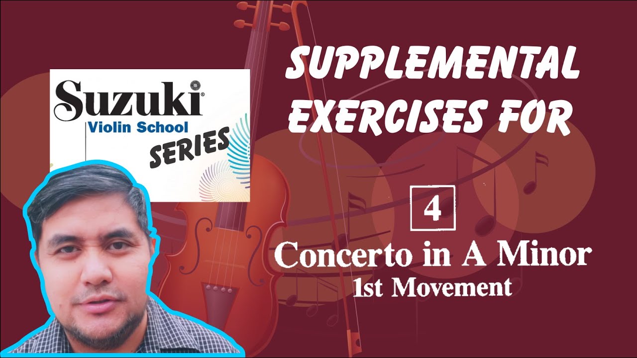 Fingerobics - Supplementary exercises for Violin Concerto in A minor, 1st mvnt. from Suzuki Book 4