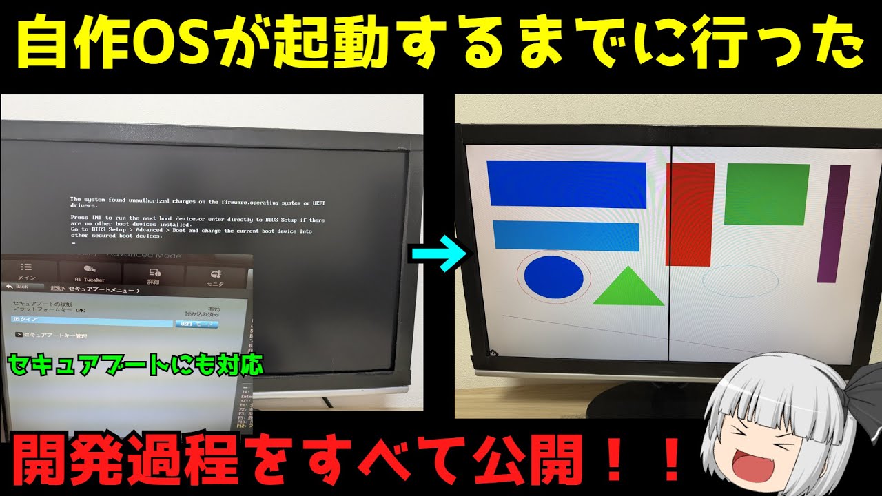 【個人開発】【自作OS】自作OSが起動するまで【総集編】