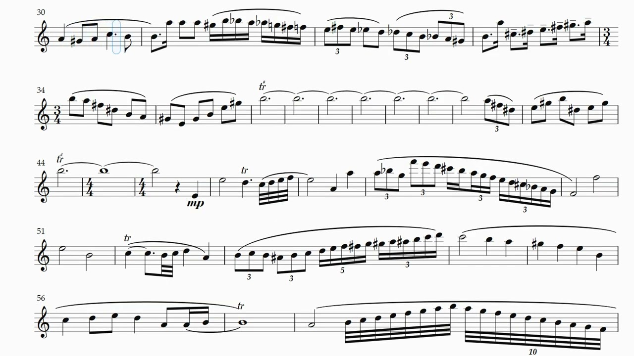 Chopin Nocturne in C Sharp Minor No 20 Alto Saxophone(Sheet Music)반주 수정하여 다시 올림