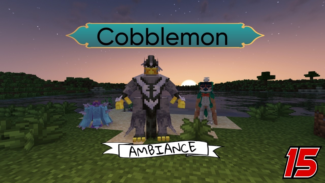 Base Building and A Shiny?! - Cobblemon No Commentary Gameplay - Ambiance Minecraft