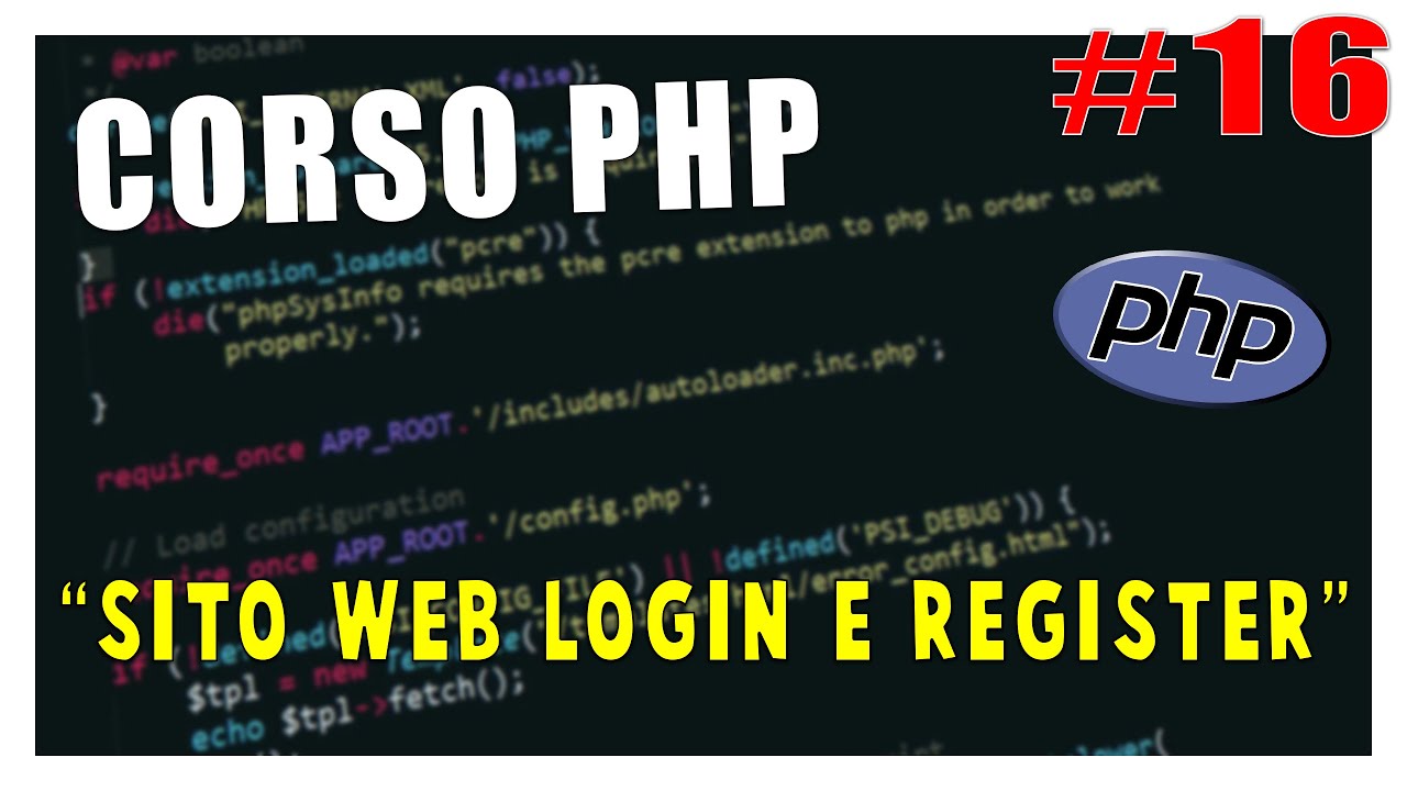 CREARE un SITO WEB con LOGIN E REGISTER - Corso PHP #16 | Vita Da Founder